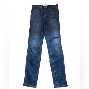 Madewell High Rise Skinny Dark Denim Jeans